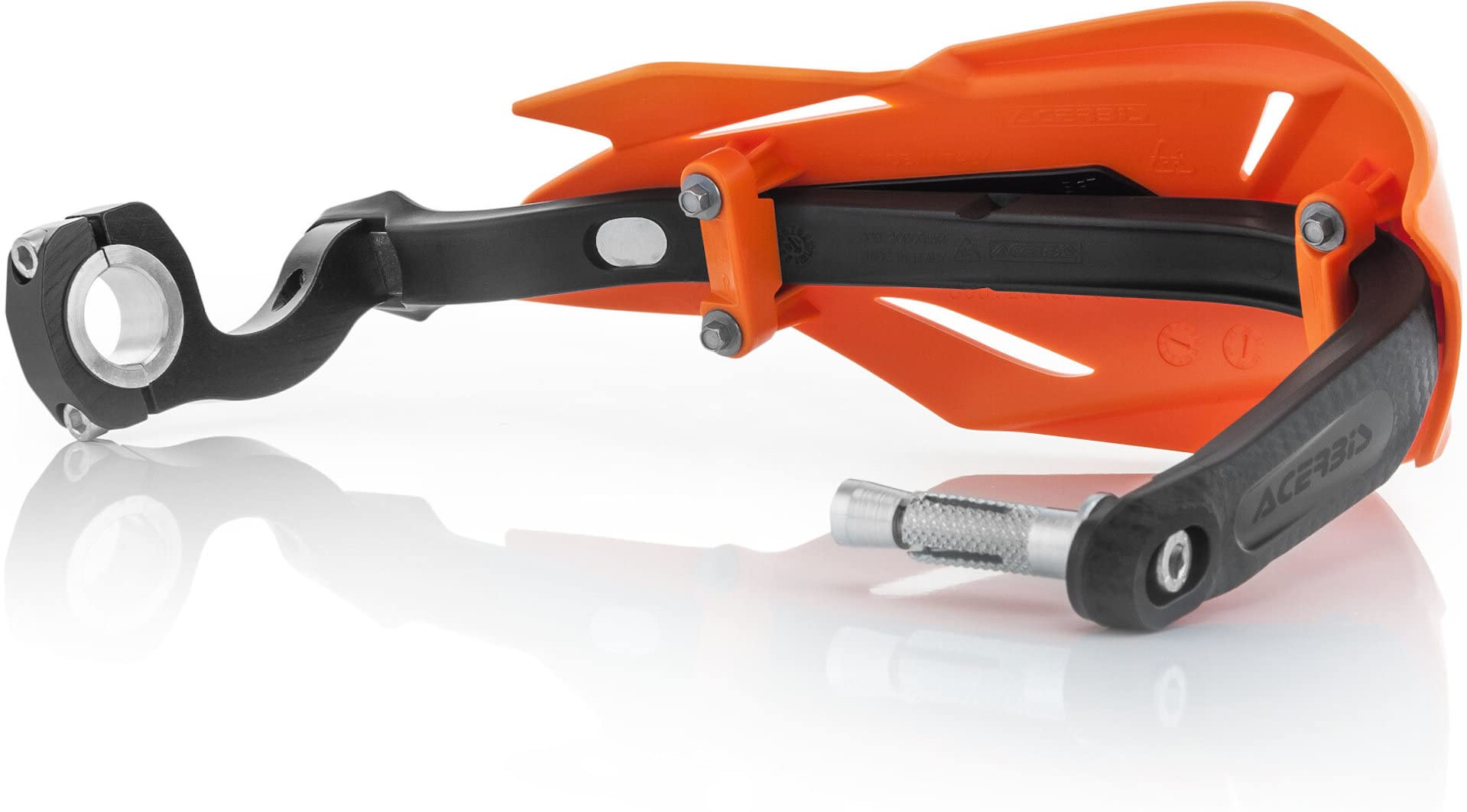 Acerbis Moto Hand Guards, Orange/Black, Size Unifit