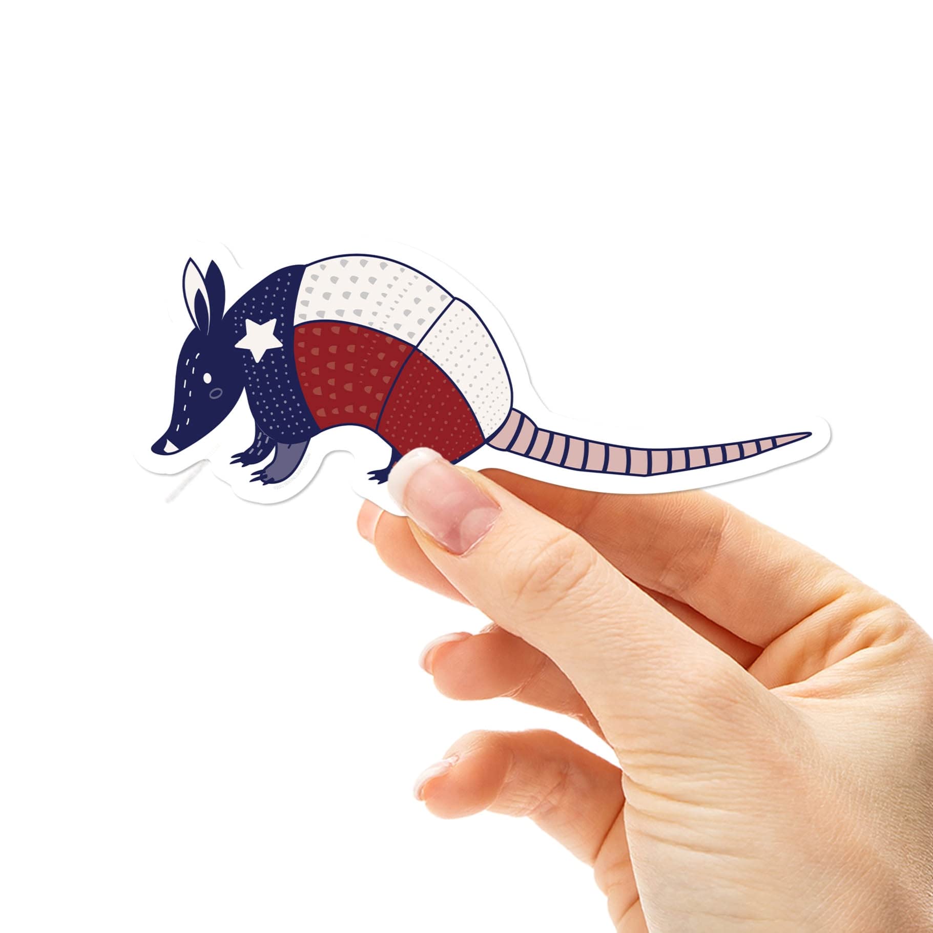 Cute Armadillo Texas Sticker, Lone Star Texas Flag Decal For Hydroflask & Tumbler, El Paso Houston Dallas San Antonio Atx Souven