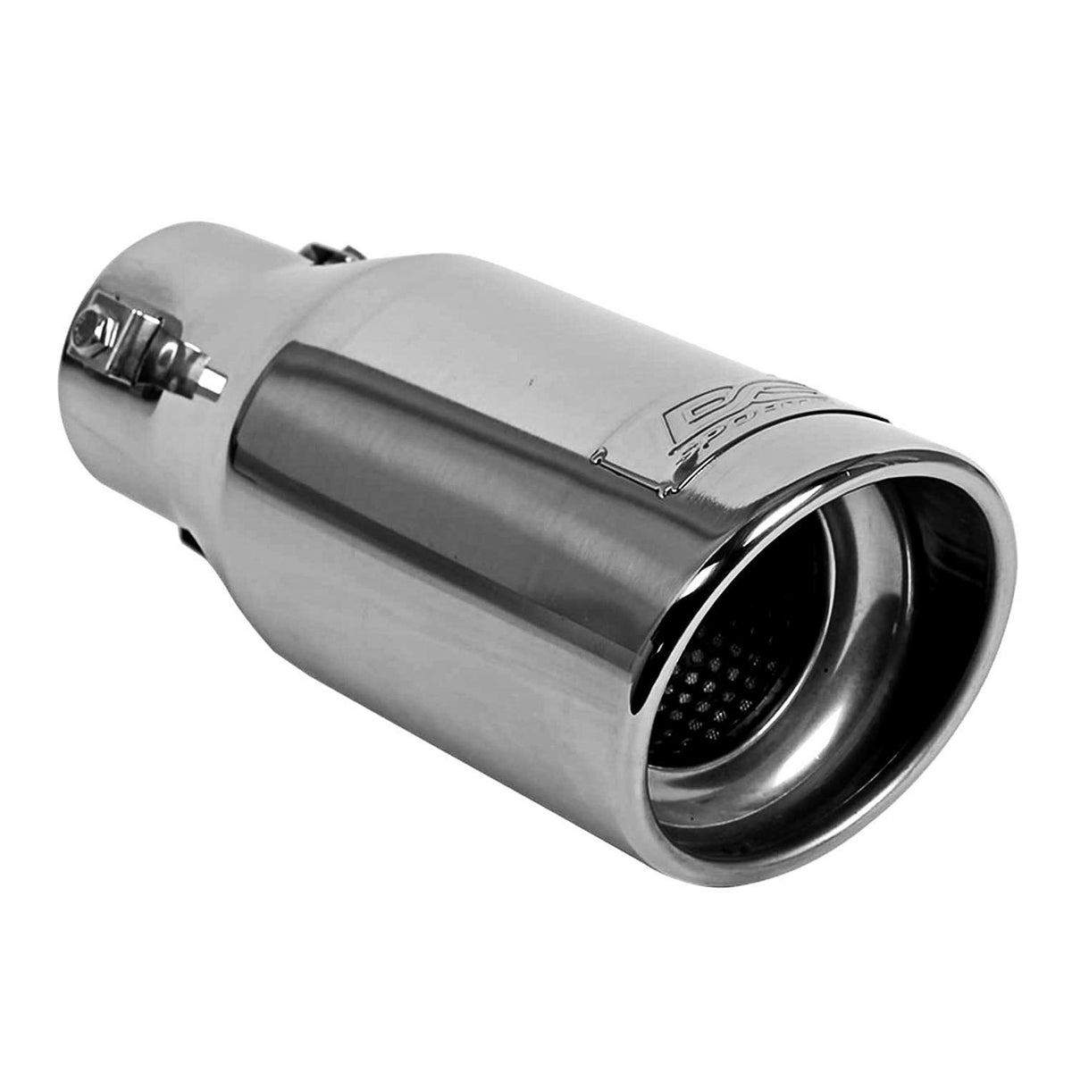 Dc Sports Polished Stainless Universal Bolt On Exhaust Tip 2.25'' Inlet / 3.75'' Outlet / Slant-Cut  Ex-1012