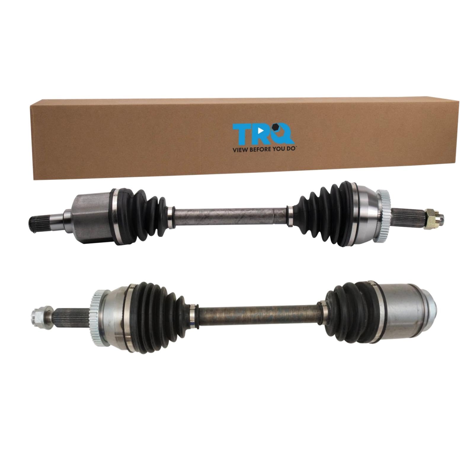 TRQ Front CV Axle Shaft Assembly Set Driver & Passenger Side Compatible with 2007-2009 Hyundai Santa Fe