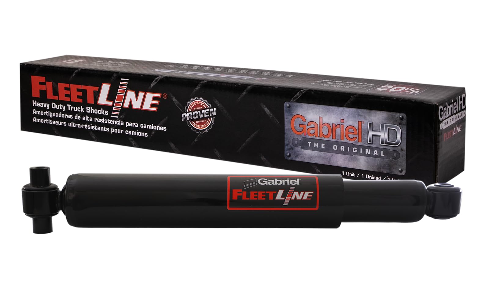 Gabriel 85084 Fleetline Heavy Duty Front Shock Absorbers For 10-14 Kenworth T270 & T370, 13-14 T680; 08-15 Peterbilt 325, 10-14