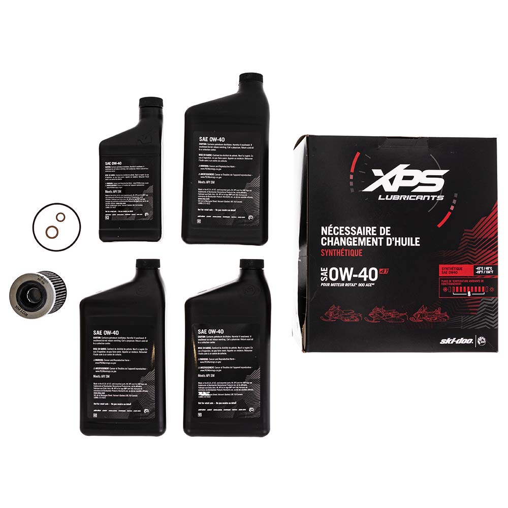 Ski-Doo 4T 0W-40 Synthetic Oil Change Kit For Rotax 900 Ace Engine