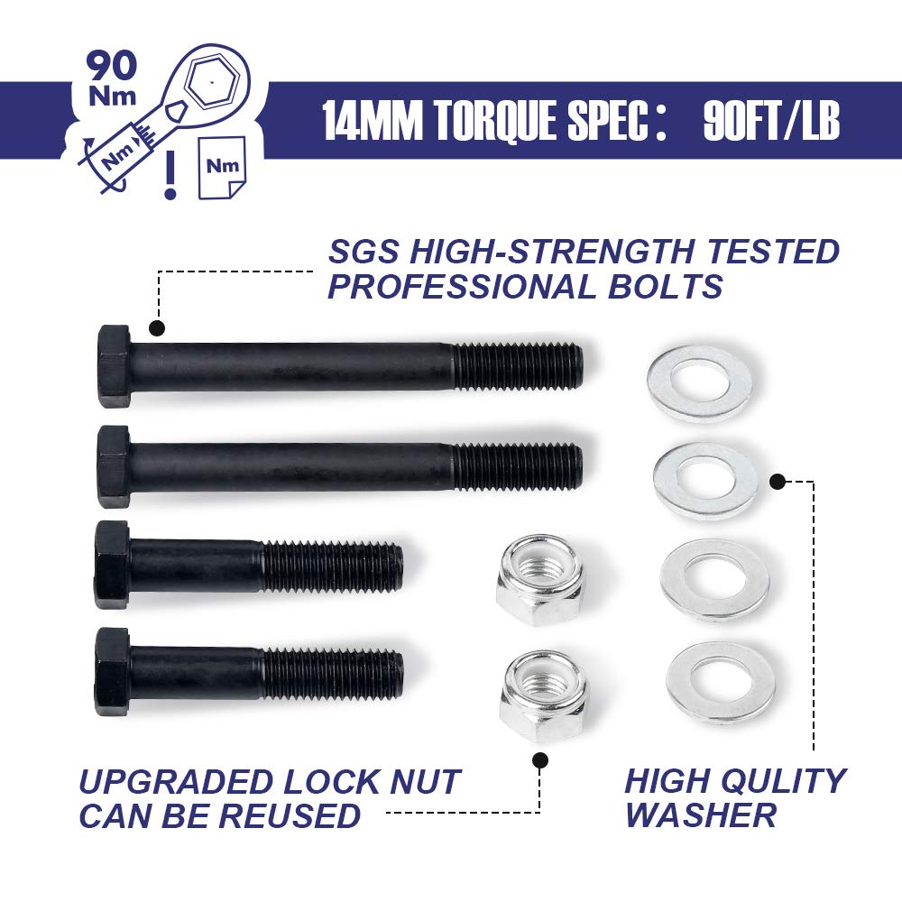 KSP 3 Leveling Lift Kit for Ford F250 F350 2005-2020, Front Suspension Spacer & Shock Extender Bracket, Heavy Duty Performance
