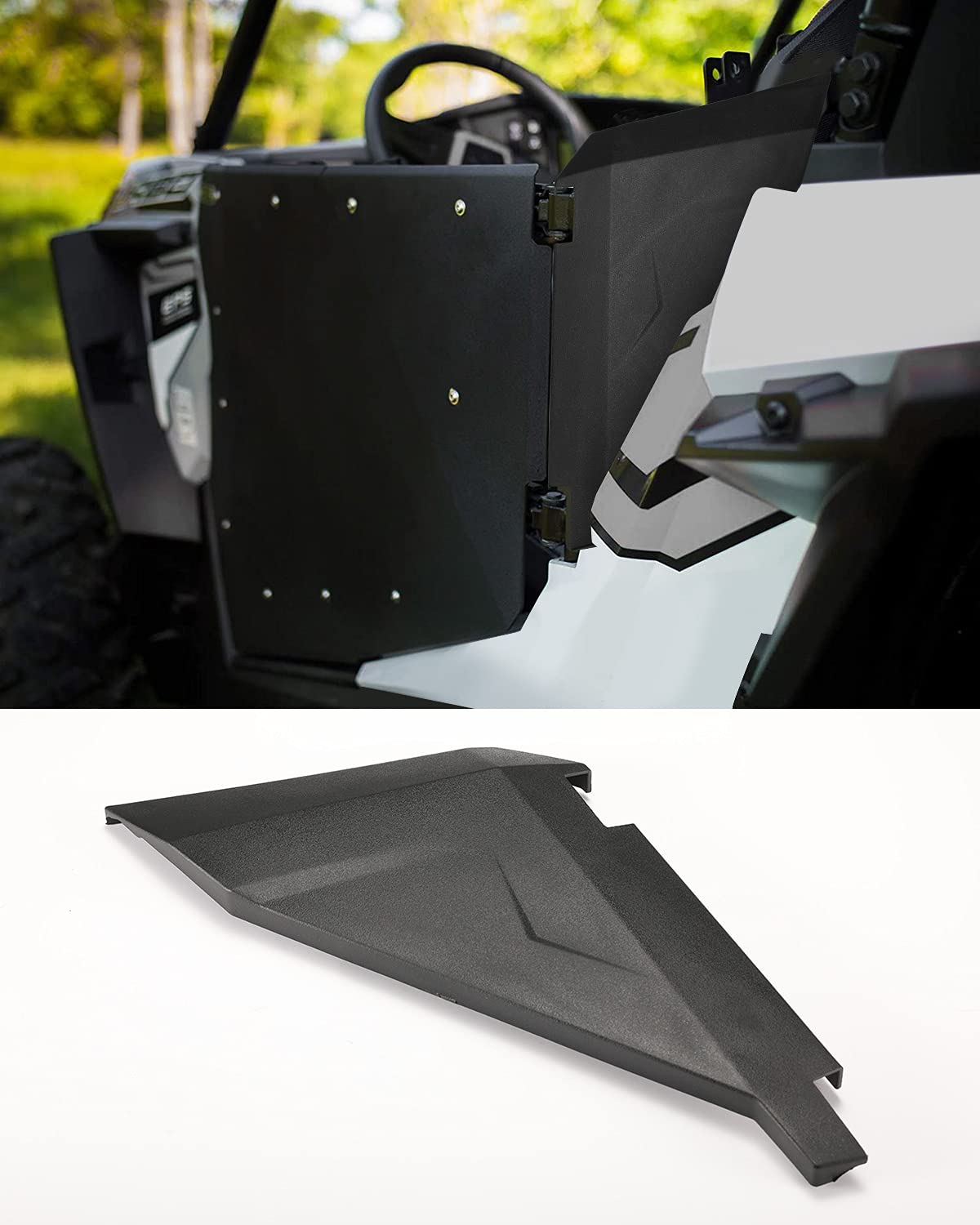 A & Utv Pro Lower Door Insert Panels For 2014-2020 Polaris Rzr 900 2 Seater Durable Door Accessories，Plastic With Built-In Metal Frame For Polaris 900/Fox/Eps/Epx Xc, Replace Oem # 2880207