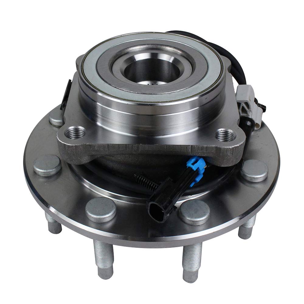 Autoround 515058 4Wd Front Wheel Bearing And Hub Assembly Fit For 2001-2007 Chevy Silverado Suburban Avalanche 1500 2500 3500 Hd, Gmc Sierra Yukon Xl 1500 2500 3500 Hd, Hummer H2, 8 Lug W/Abs