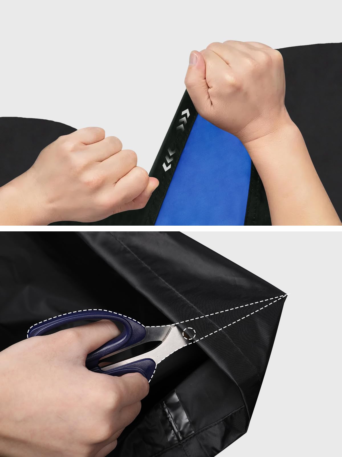 Men&Women Rain Suit High Visibility Reflective Work Rain Jacket Pants For All Sport Farm Fishing Motorcycle, Hi-Vis Black/Royal-