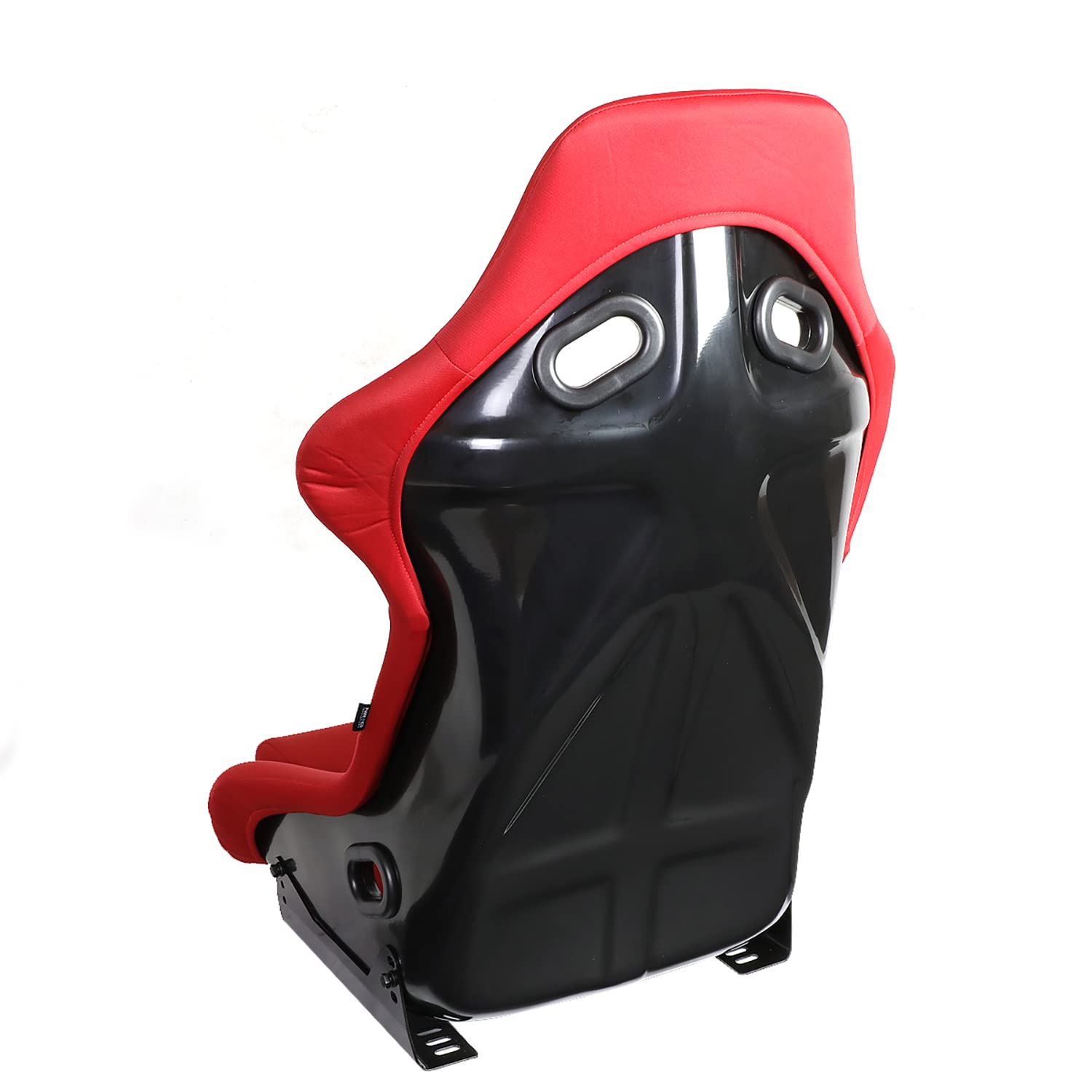 Nrg Innovations Nrg-Frp-300Rd Fiber Glass Fixed Back Bucket Racing Seat(Large),4 Pt Harness Compatibility, Red Seat Cover, 20''W