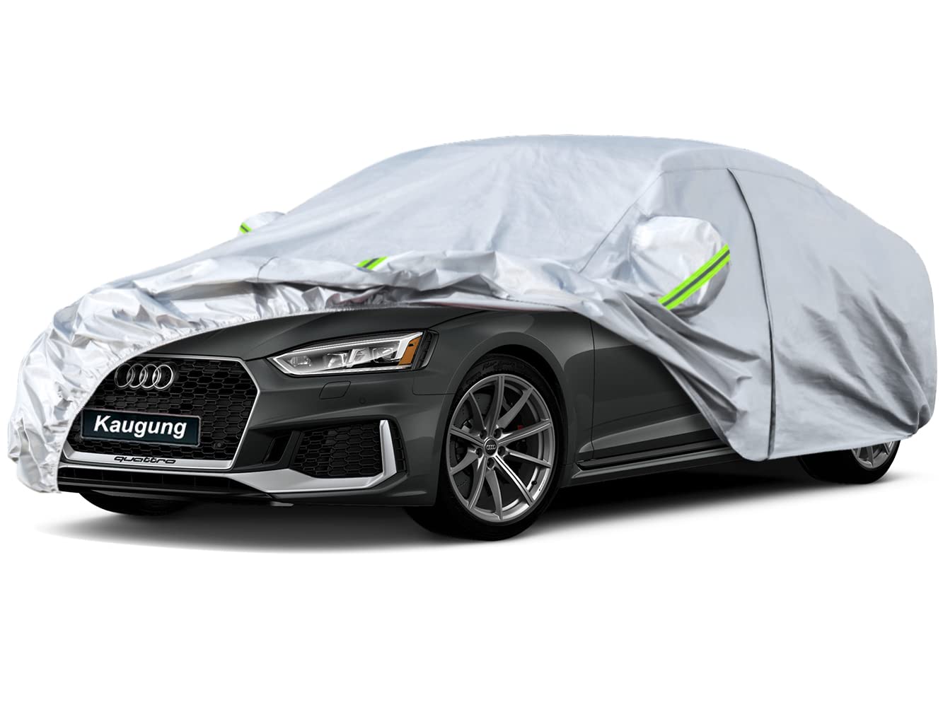 Kaugung 6 Layers Car Cover Custom Fit 2007-2025 Audi A5 Sedan, Waterproof All Weather Resistant Outdoor Indoor Sun Rain Dust Sno