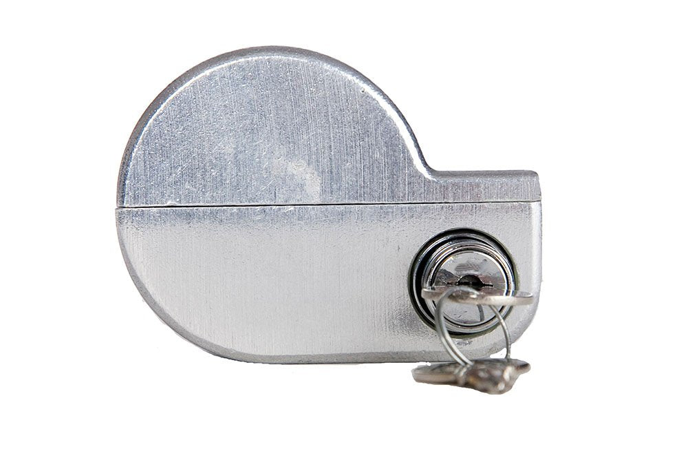 Jendyk YO-1MK2-KD Brushed Aluminum Single Knob Air Brake Lock (Keyed Differently), 1 Pack