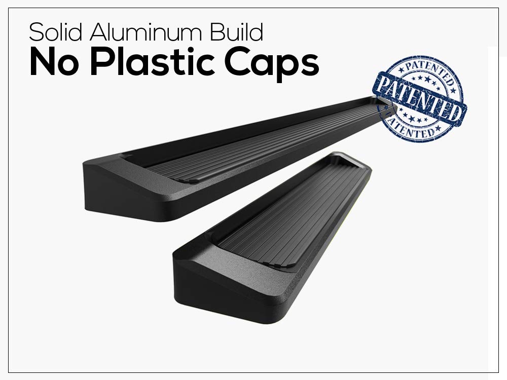 APS Running Boards (Nerf Bars Side Steps Step Bars) Compatible with Ford Econoline 1999-2014 Full Size Van 3-Door (Black Powder