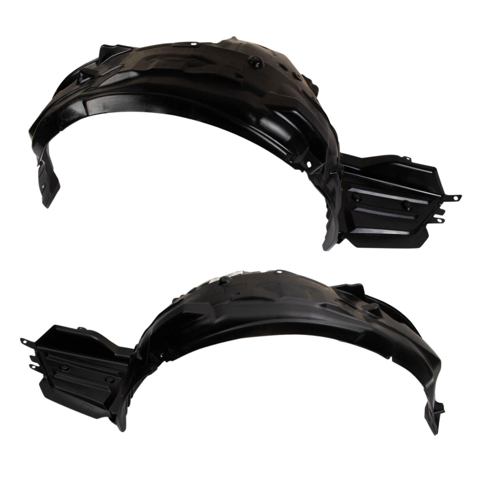 Trq Inner Fender Liner Set Compatible With 2015-2021 Subaru Wrx Su1248140 Su1249140