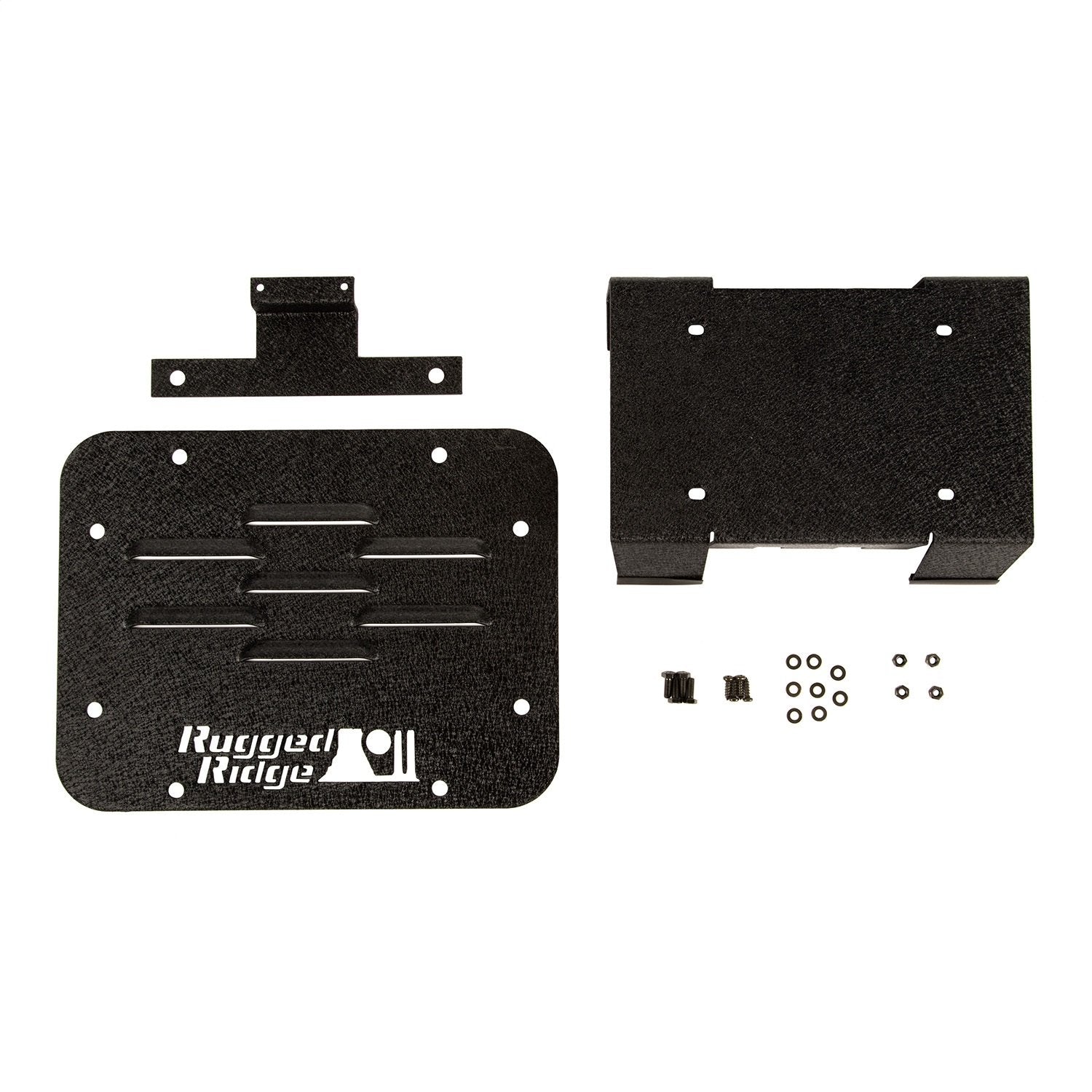 Rugged Ridge 11586.11 Tire Carrier Delete Plate Kit: 07-18 Jeep Wrangler Jk