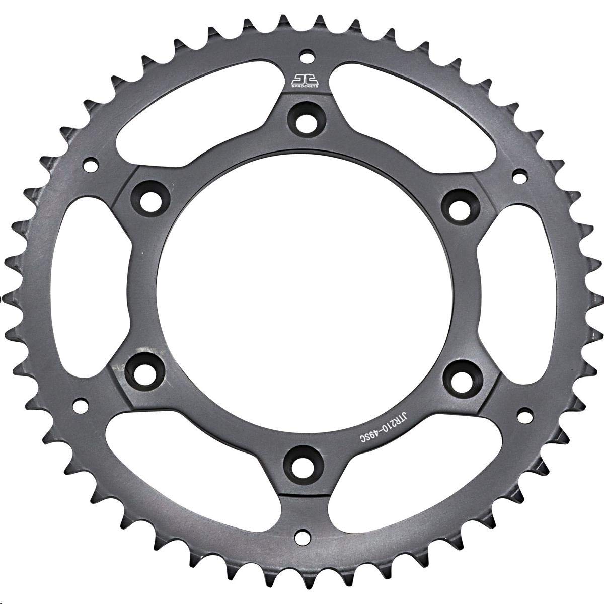Jt Sprockets Jtr210.49Sc 49 Tooth Self Cleaning Lightweight Steel Rear Sprocket, Single