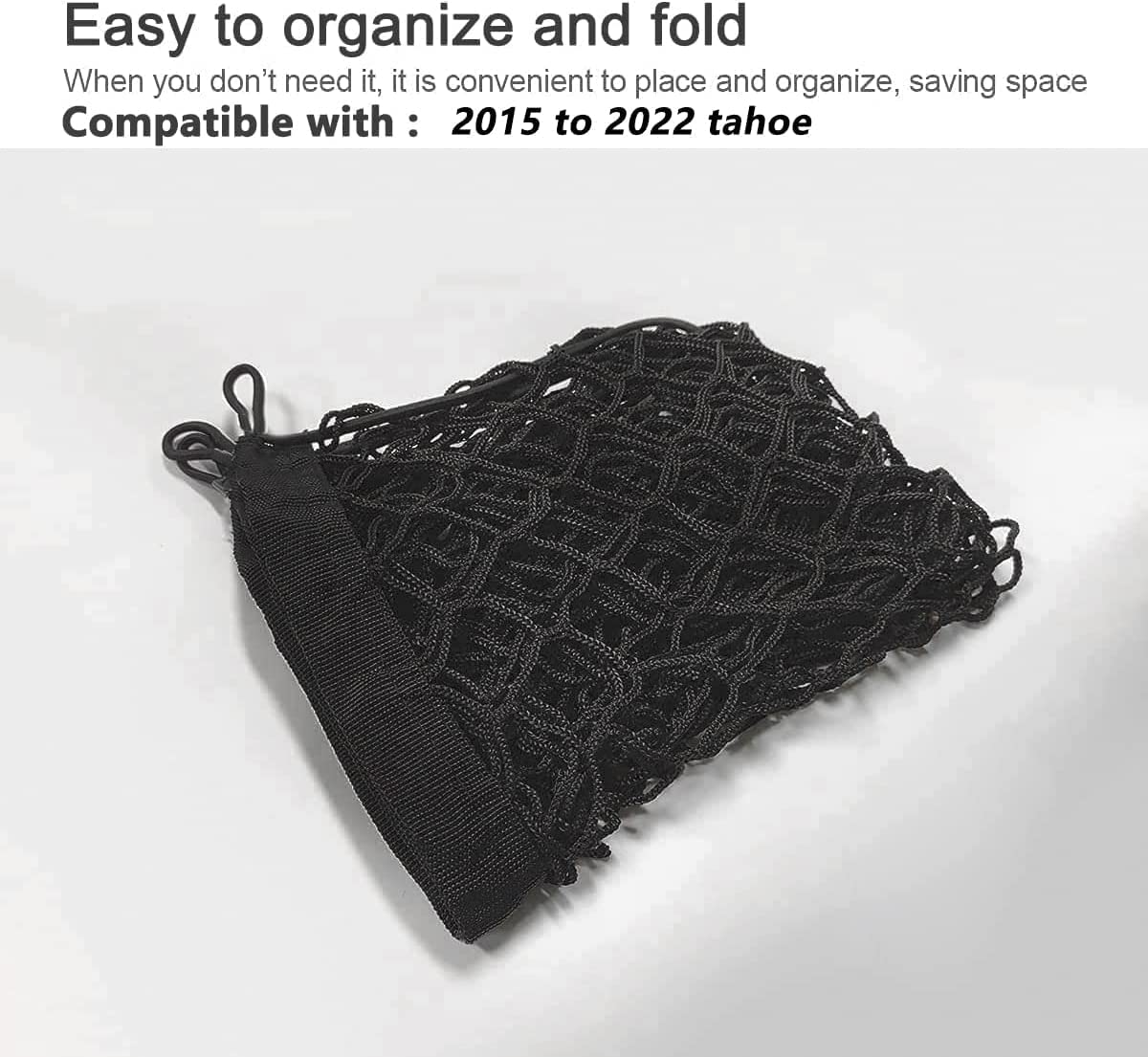 Car Rear Cargo Net, Adjustable Elastic Storage Organizer Net, Trunk Cargo Storage Net Compatible With 2015 2016 2017 2018 2019 2