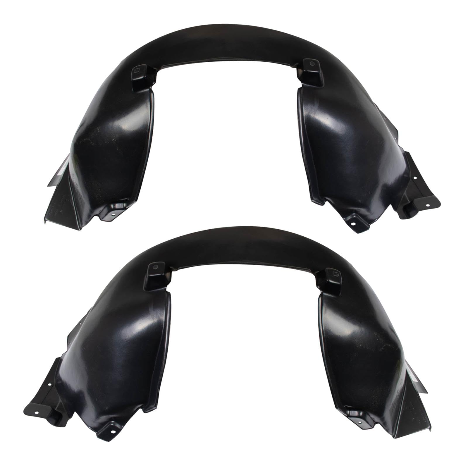 Trq Inner Fender Liner Set Compatible With 2004-2008 Jaguar S-Type Ja1248100 Ja1249100