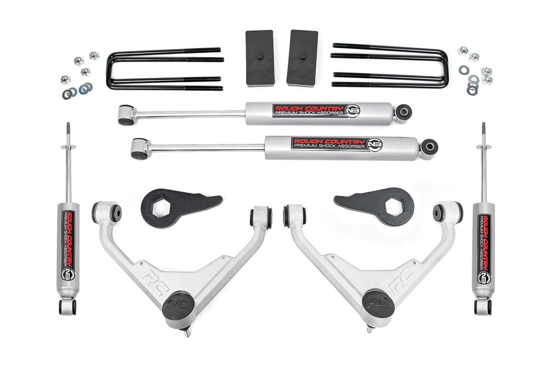Rough Country 3'' Lift Kit For 2001-2010 Chevy/Gmc 2500Hd | Ft Codes - 8596N2