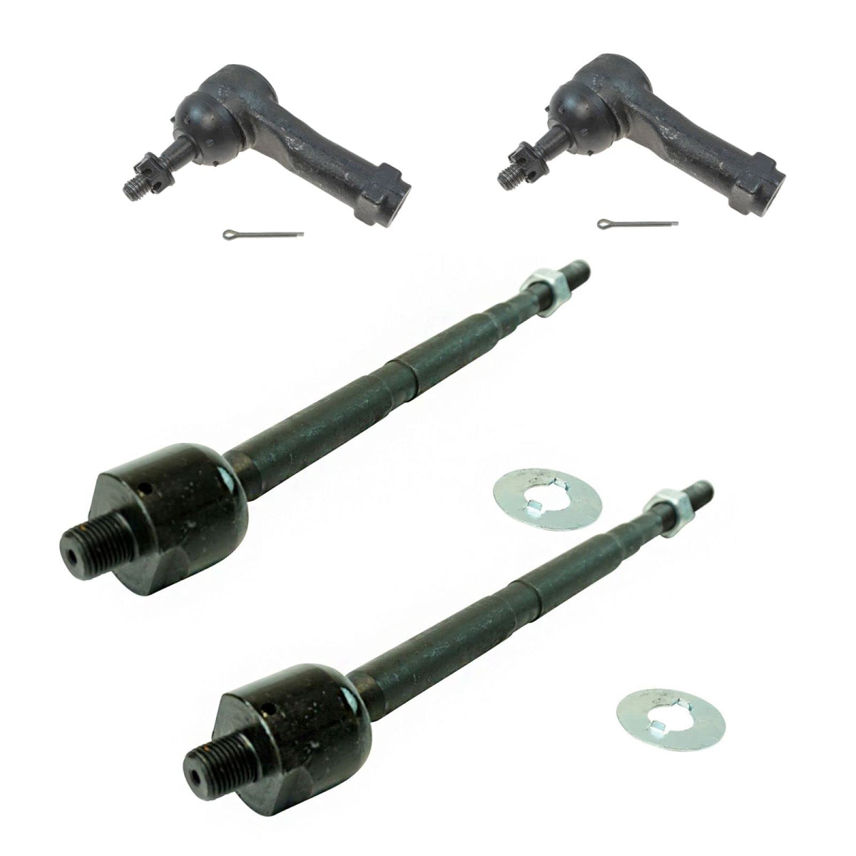 Trq Front Tie Rod Set Compatible With 2008-2009 Chevrolet Equinox Pontiac Torrent Saturn Vue 2007-2009 Suzuki Xl-7