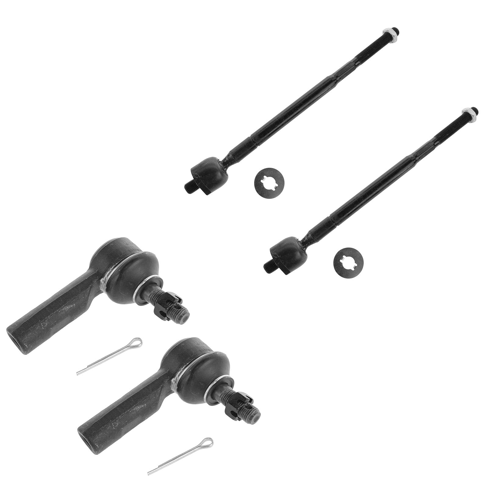 Trq Front Tie Rod Set Compatible With 1998-2002 Chevrolet Prizm 1993-1997 Geo 1993-2002 Toyota Corolla 1996-2000 Rav4