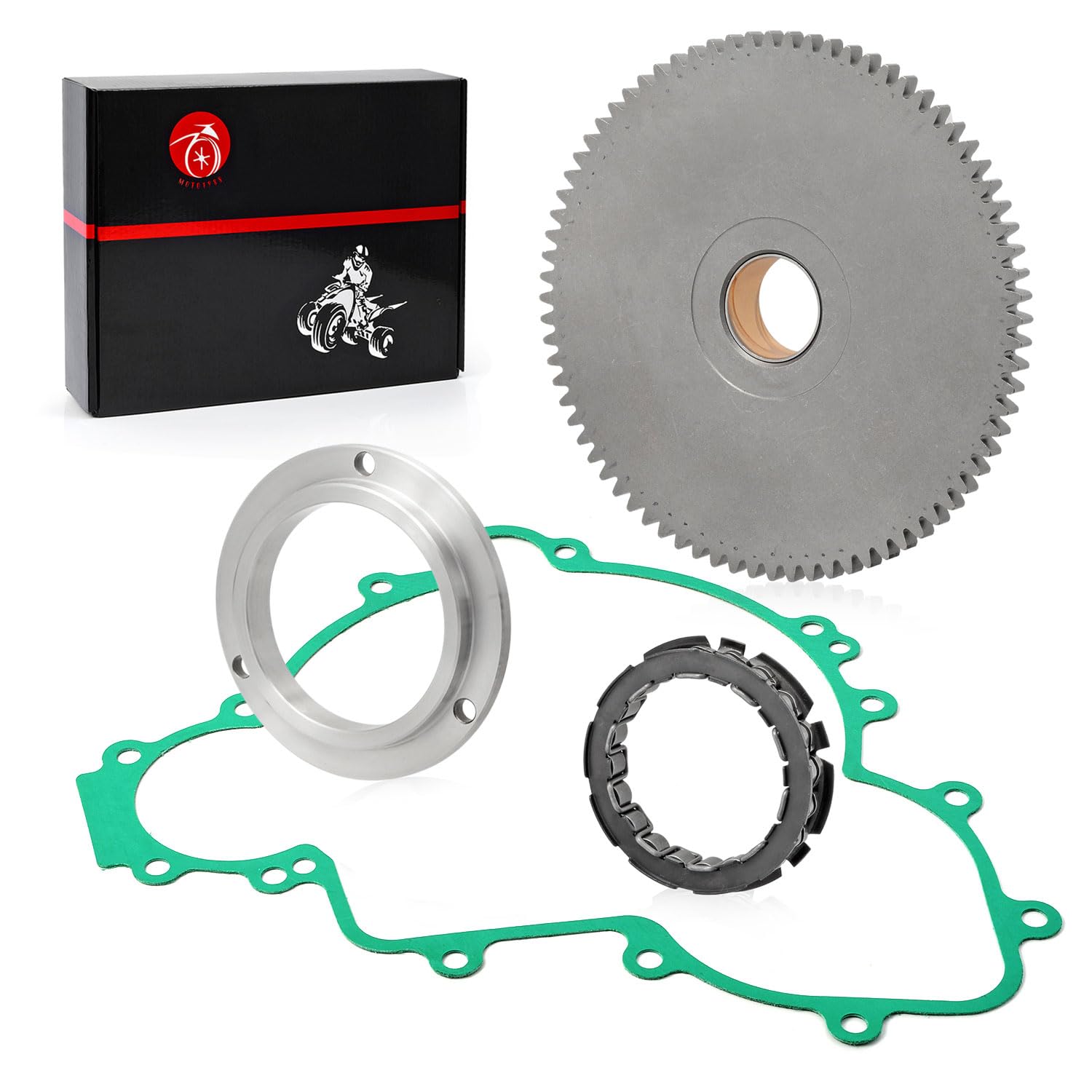 Starter Clutch kit One Way Bearing Idler Gear 76T W/Gasket For Polaris RZR Ranger General XP 4 S Pro Turbo Trail 900 1000 2015-2