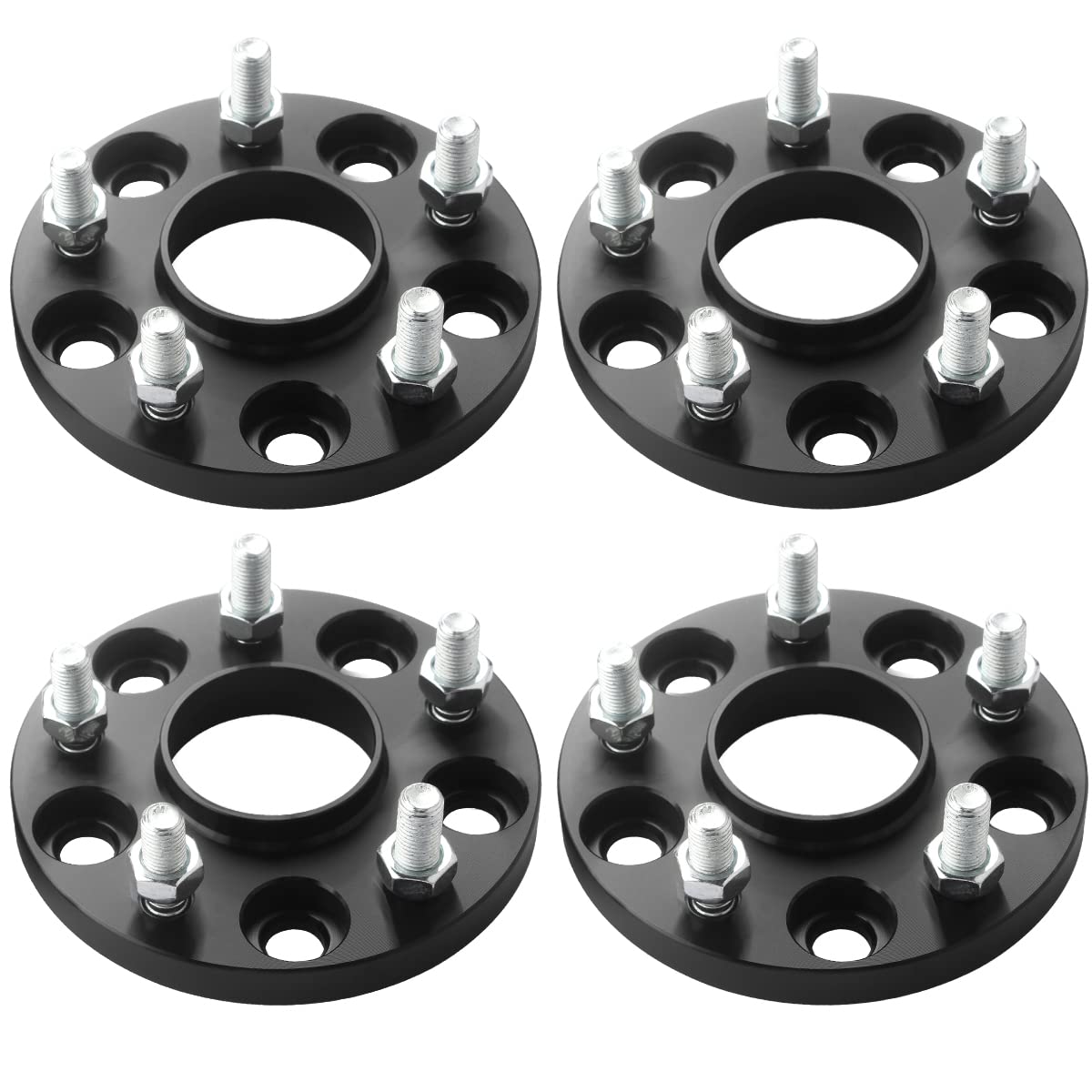 Gasupply 15Mm 5X114.3Mm Wheel Spacers, 5 Lug Forged Hubcentric 5X4.5 Wheel Spacers 64.1Mm Hub Bore With 12X1.5 Studs, Fit For Ci