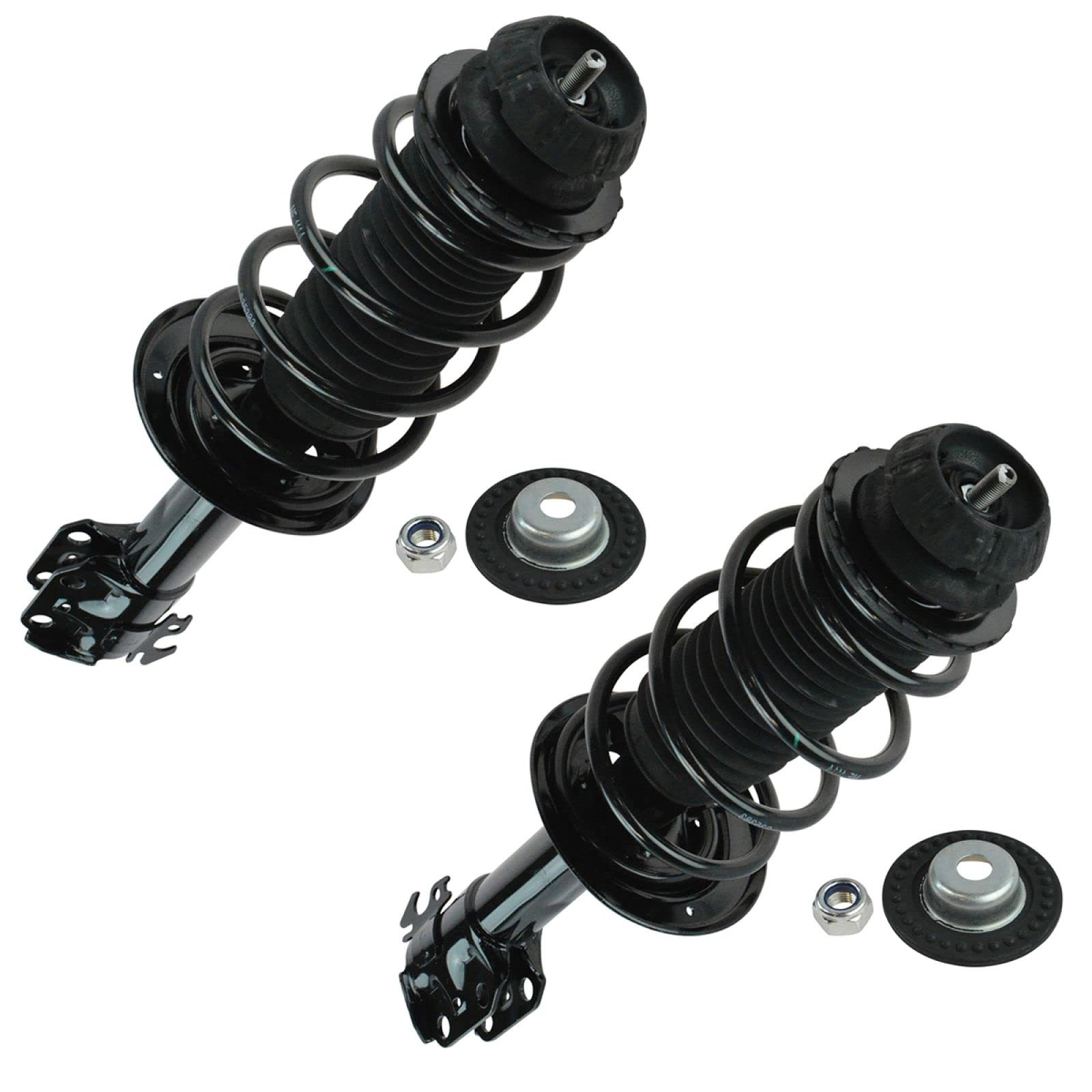 Trq Front Strut & Coil Spring Assembly Set Driver & Passenger Sides Compatible With 07-12 Toyota Yaris