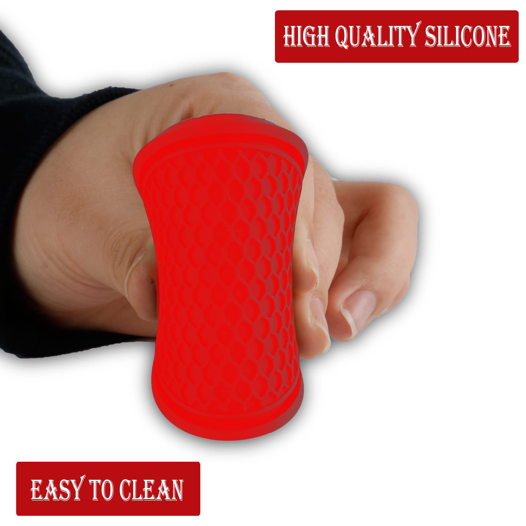 Singaro Car Cup Coaster, 4Pcs Universal Non-Slip Cup Holders Embedded In Ornaments Coaster, Car Interior Accessories, Red