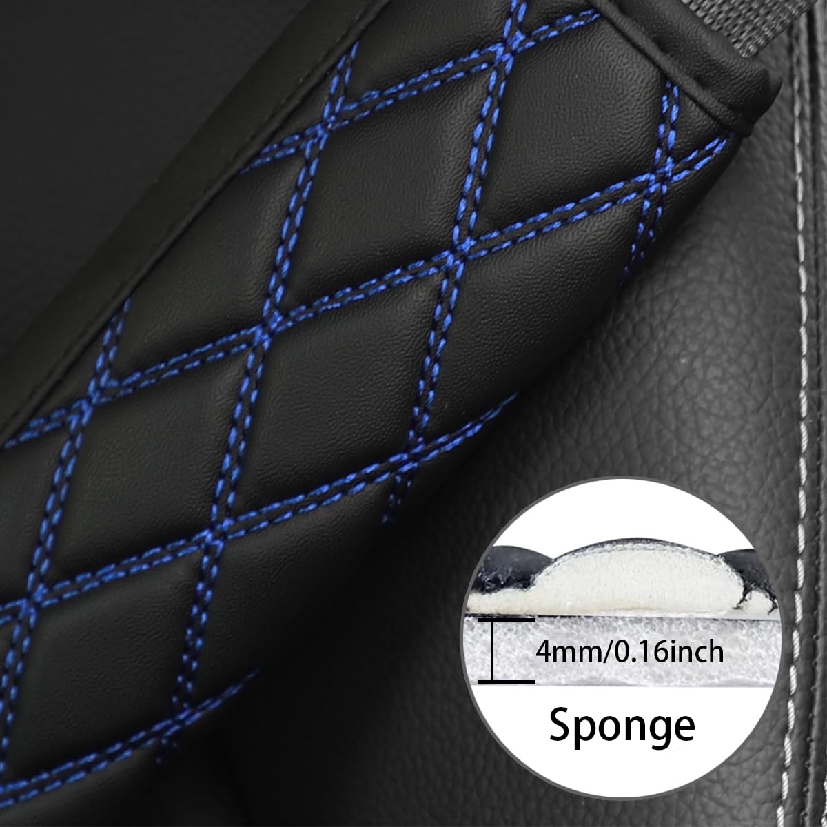 Bittwee Car Seat Belt Pads, 2 PCS Leather Seatbelt Covers Protect Your Neck and Shoulder & More Comfortable Driving, Harness Pad