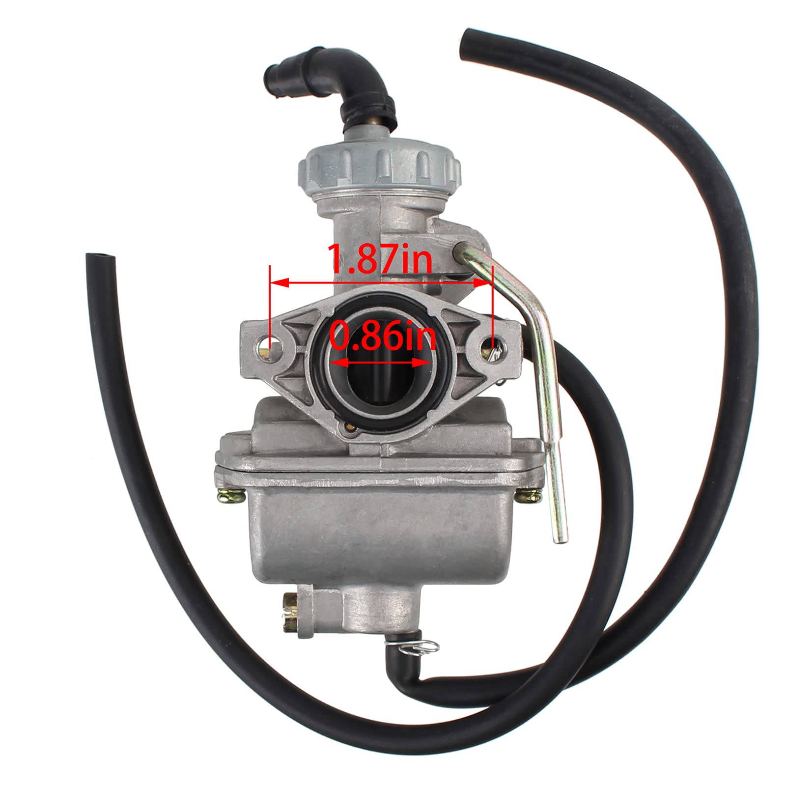 MOTOALL PZ20 Carburetor and Thumb Throttle Cable Accelerator Handle Assembly for TaoTao NST SunL Kazuma Baja 50cc 70cc 90cc 110c