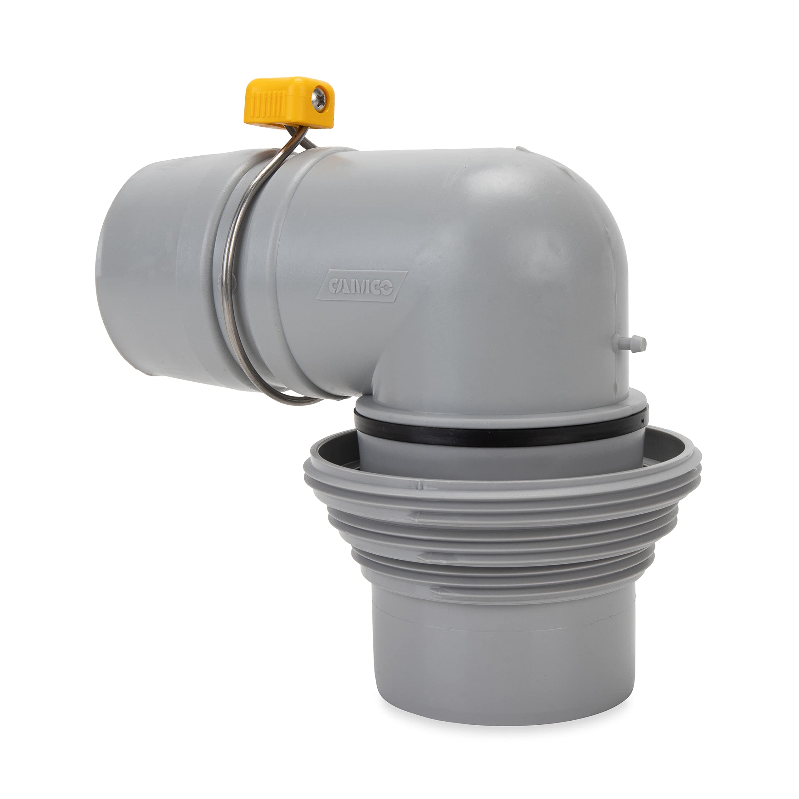 Camco Rv Easy Slip Elbow And 4-1 Adapter | Features A Larger Inside Diameter For Faster Dumping And Adapter Fits 3-Inch Slip Or 3-Inch,3.5-Inch And 4-Inch Threaded Pipe (39144)