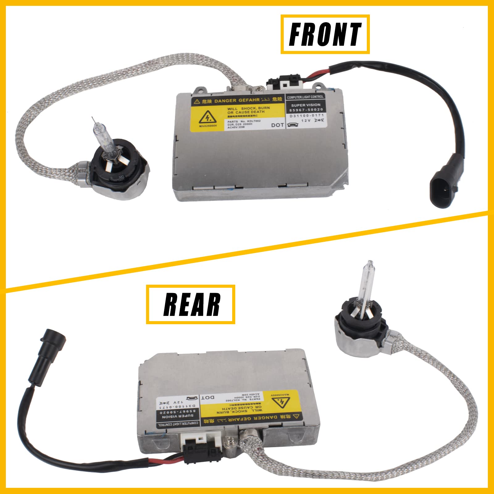 Boine Kdlt002 Xenon Hid Headlight Ballast Assembly Module Compatible With Lexus Is300 Es300 Ls430 Sc430, Mazda 6 Rx-8, Toyota Av