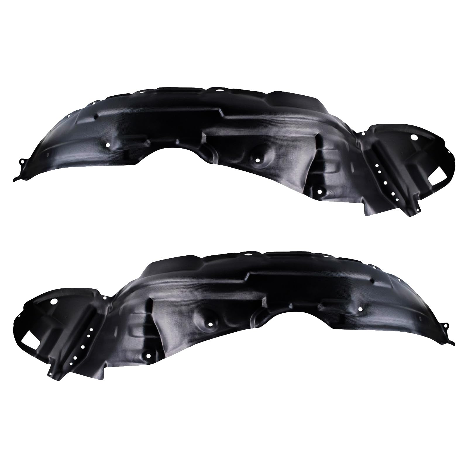 Trq Inner Fender Liner Set Compatible With 2003-2008 Pontiac Vibe Gm1248130 Gm1249130