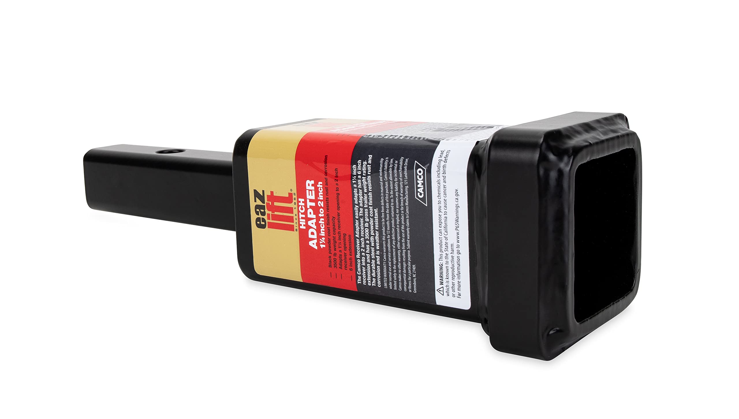 Eaz-Lift Hitch Receiver Adapter - Easily Adapts A 1 '' Receiver To A 2'' Receiver | 6'' Extension, 3,500 Lb. Capacity (Gtwr) | D