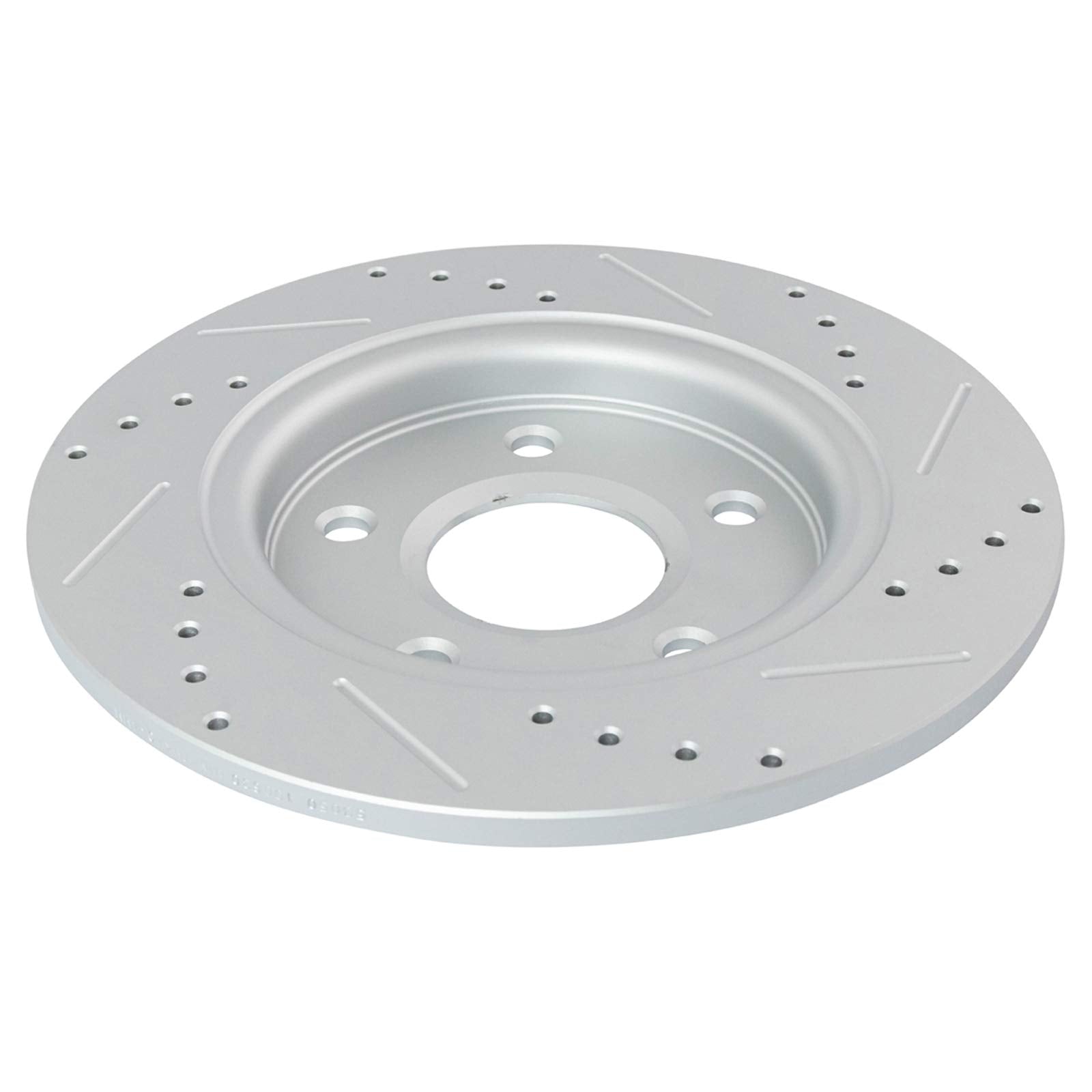 Trq Performance Drilled & Slotted Rear G-Coated Disc Brake Rotor Pair