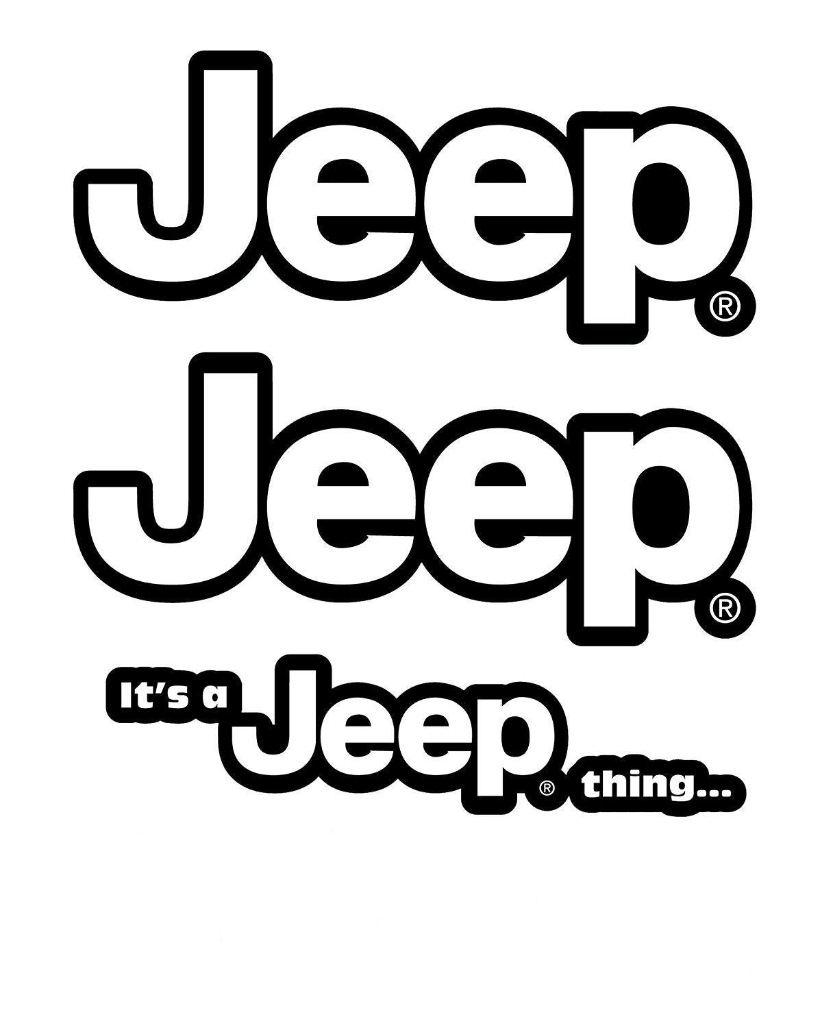 Chroma 009991 Jeep It'S A Jeep Thing Stick Onz Decal, White