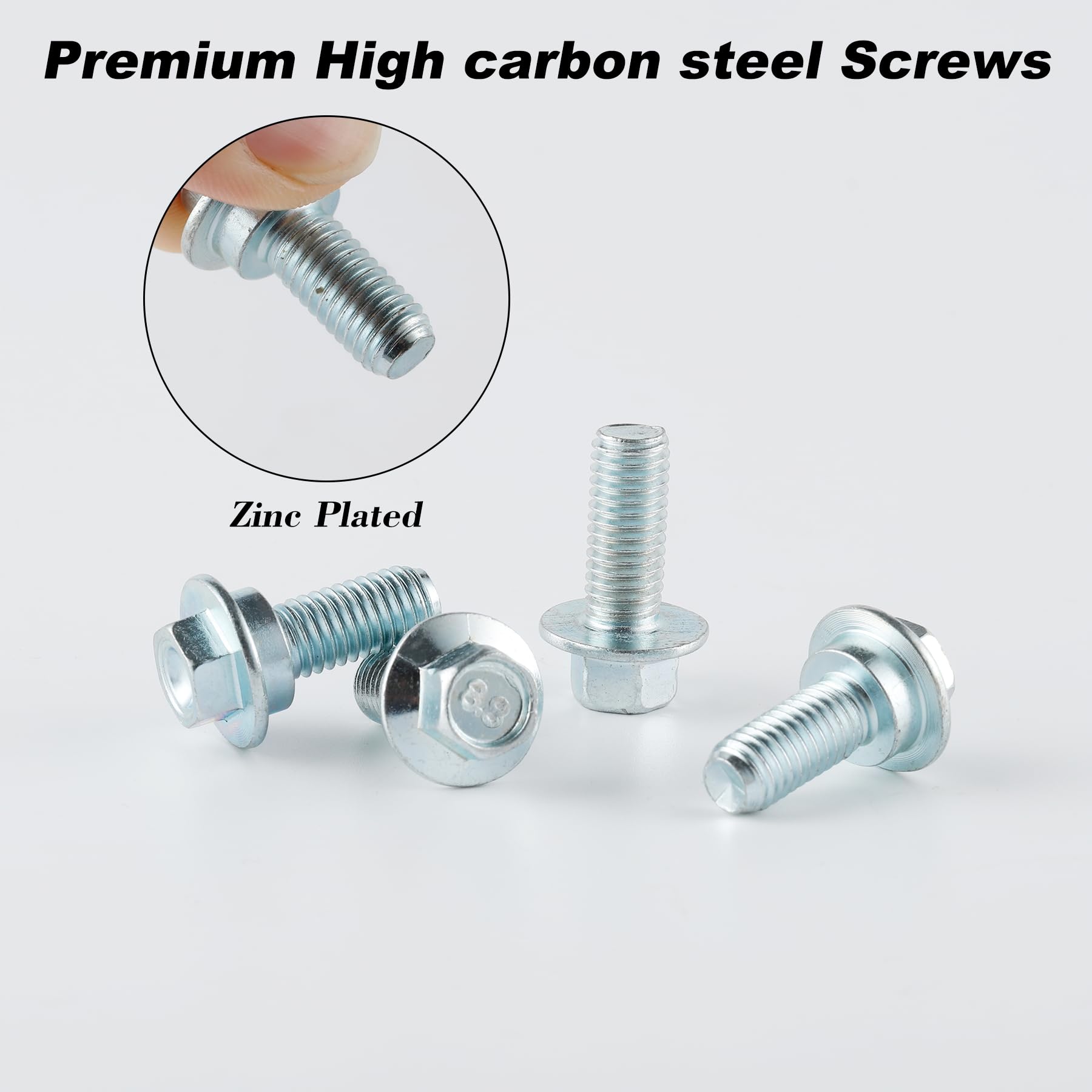 Livtee 70Pcs Motorcycle Body Bolt Mounting Kits, For Plastics Seat Fenders Shrouds Fasteners Compatible With Cr85 Cr125 Cr250 Cr500 & Crf150 Crf250 Crf450 R Models Crf150R Crf250R Crf450R - White