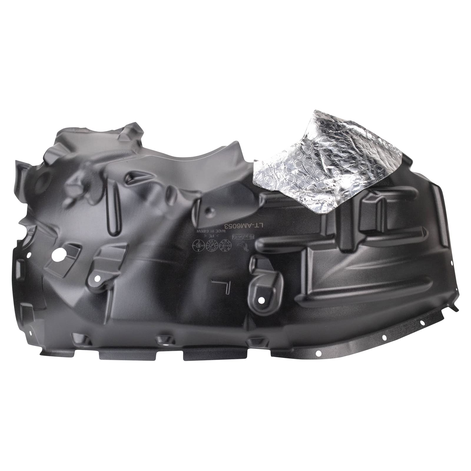 Trq Front Inner Fender Liner Set Compatible With 2018-2023 Jeep Wrangler Ch1248198 Ch1249198