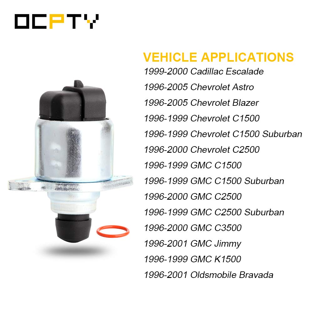 OCPTY 2H1067 idle Speed Control FIT for 5.3l 1999-2007 for Chevy for Silverado 1500 | 4.3l 1996-1998 for Chevy for C1500 | 1996-2000 for GMC for C2500 | 1996-2000 for GMC for Yukon