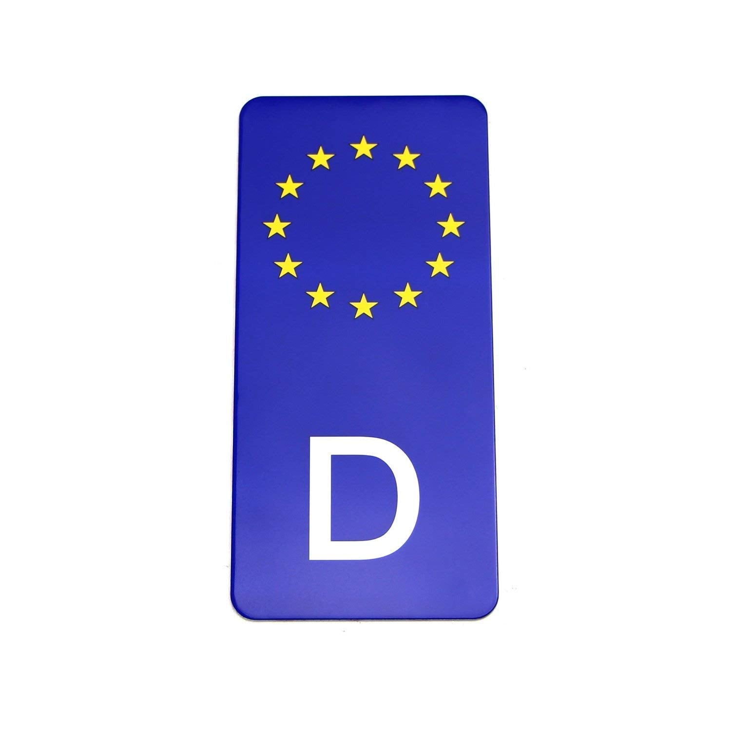 Ijdmtoy European Union Eu Deutschland Germany Style Rear Bumper, Trunk, License Plate Side Bar Aluminum Sticker Badge