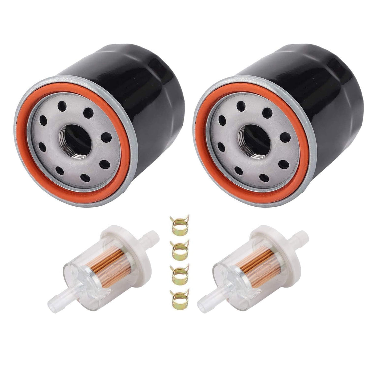 AloneGoer 2pcs 49065-0724 Oil Filter Compatible with Kawasaki 49065-7010 Club Car 1016467 41016467 Kubota T1460 T1560 T1700H T17