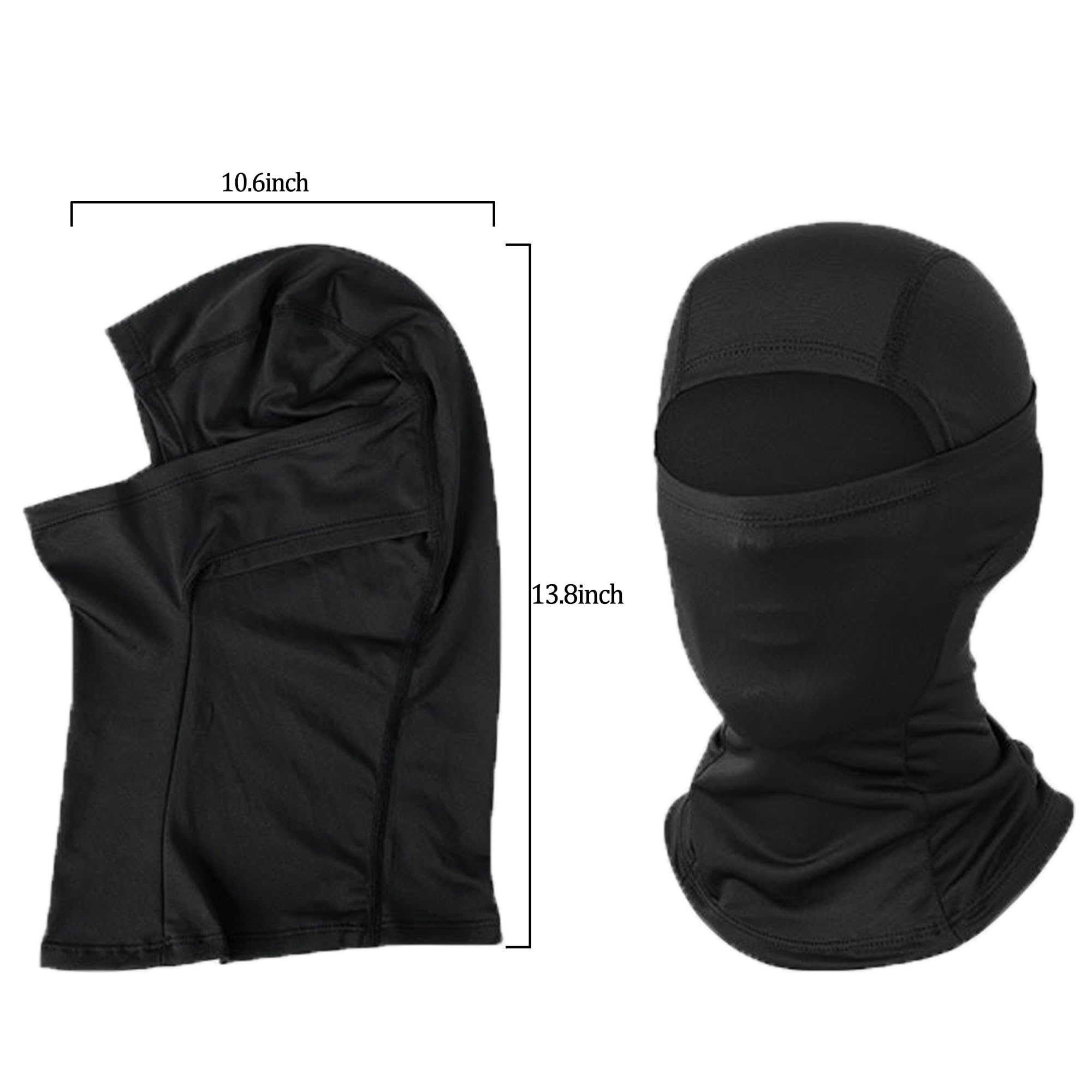 ATV Goggles with Balaclava face Mask for Men Women and Youth, Dirt Bike Motorcycle Motocross Riding Ski Goggles (Black Gray+Blac