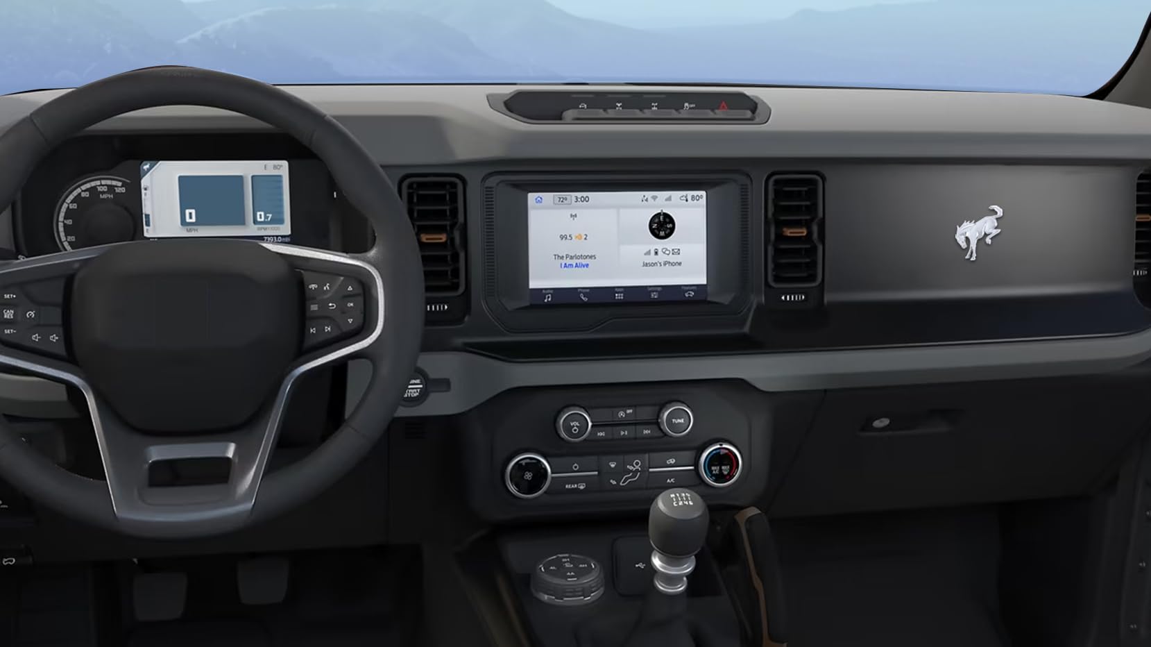 Ford Bronco Chrome Logo Plastic Emblem. Industrial Strength 3M Adhesive Backing