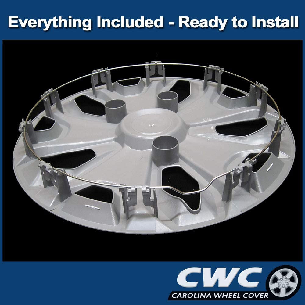 Carolina Wheel Cover 16-Inch Silver Hubcap for Ford Transit 150/250/350 (2015-2024) & e-Transit (2022-2024) - Single Replacement