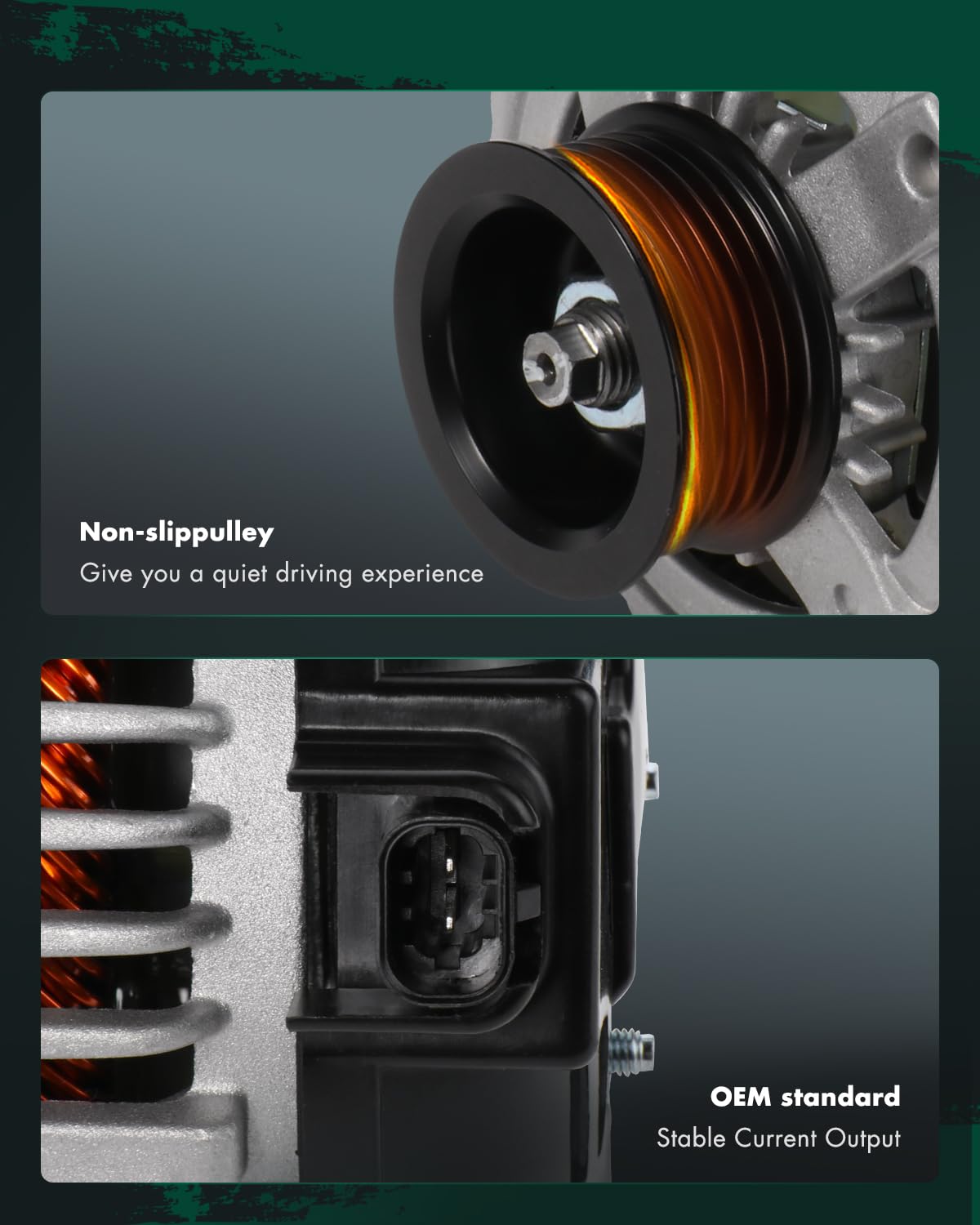 SCITOO Alternator Fits for Cadillac CTS 2004 2005 2006 2007, 2.8L 3.6L - 12V 140Amp CW 6-Groove Pulley, Replace OE 11044 104210-