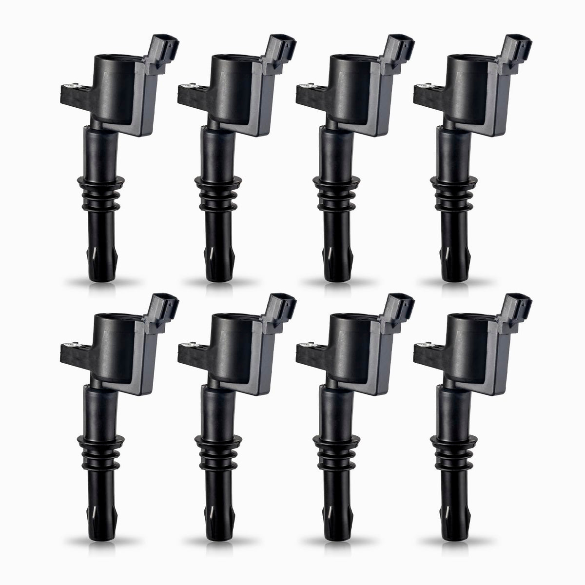 Ena Set Of 8 Straight Boot Ignition Coil Pack Compatible With Ford Lincoln Exped WBCARB00SC34XDW