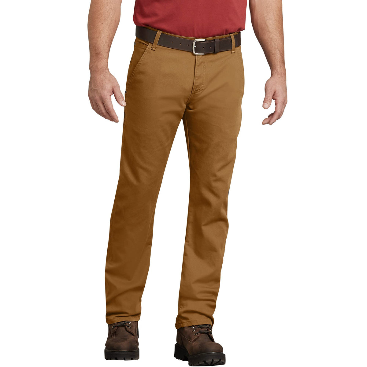Dickies Mens Tough Max Carpenter Pant, Stonewashed Brown Duck, 34 30