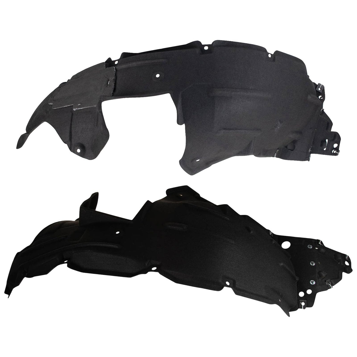Trq Inner Fender Liner Set Compatible With 2016-2018 Honda Hr-V Ho1248171 Ho1249171