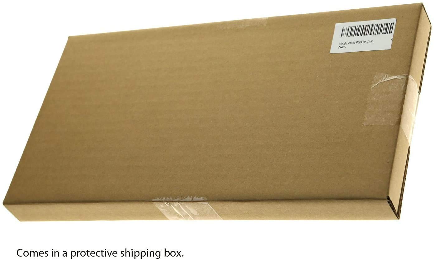 Lfparts Stainless Steel Backing Reinforce Plate For License Plate, Black (Pack Of 1)