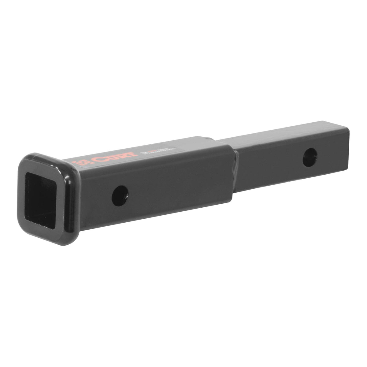 Curt 45789 7-Inch Long Trailer Hitch Extension For 1-1/4-Inch Receiver, 350 Lbs, Gloss Black Powder Coat