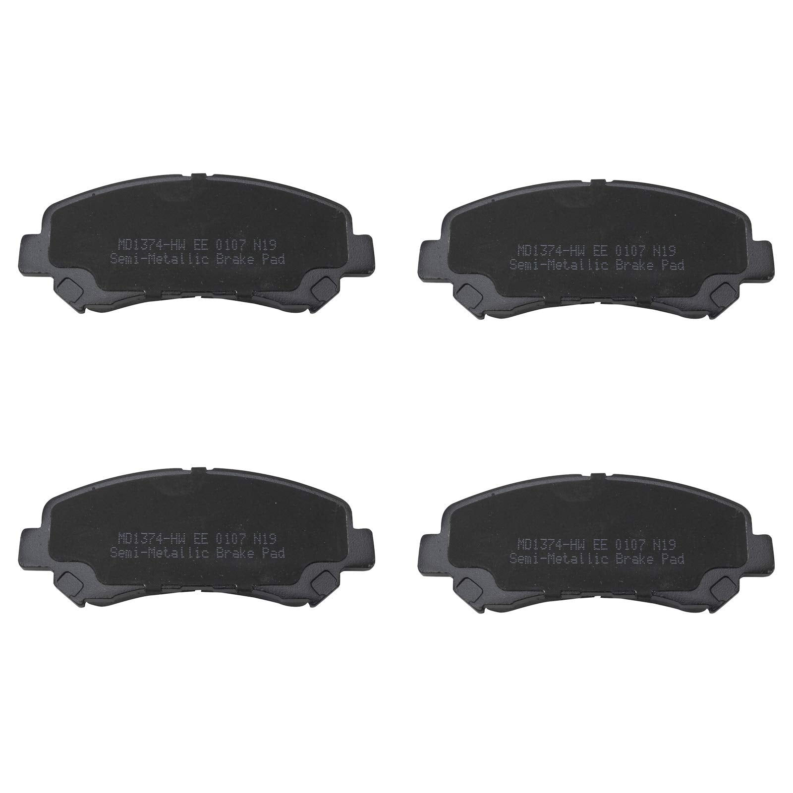 Trq Front Brake Pad & Rotor Kit Brake Pads Brake Rotor Semi-Metallic Compatible With 2009-2012 Nissan Sentra