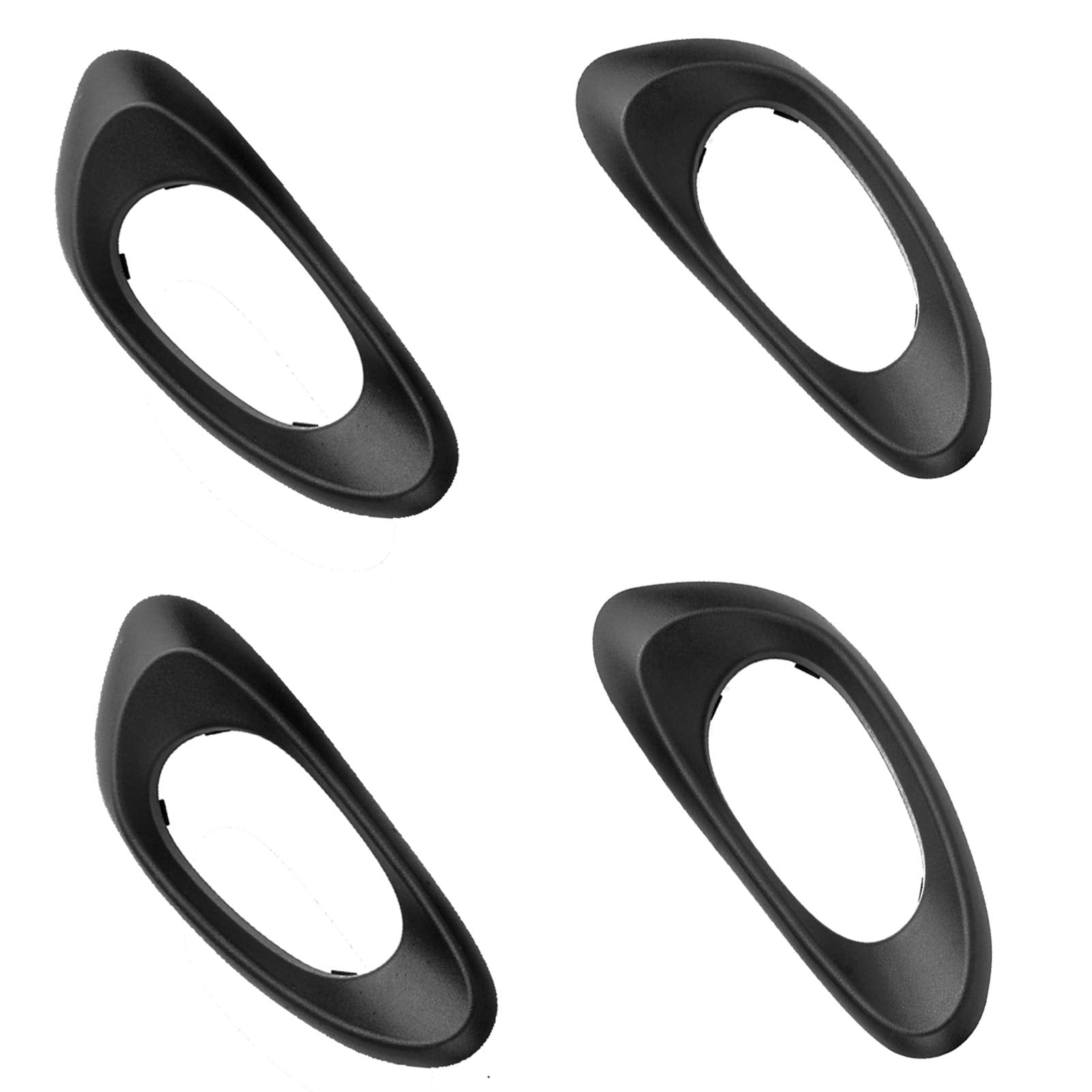 Interior Inside Door Handle Trim Bezel Front Rear Driver Passenger Side Replacement For Chevy Trailblazer Ext 2002 2003 2004 2005 2006 2007 2008 2009 Oe# 15214507, 15214506, 15214502, 15214501 (4Pcs)